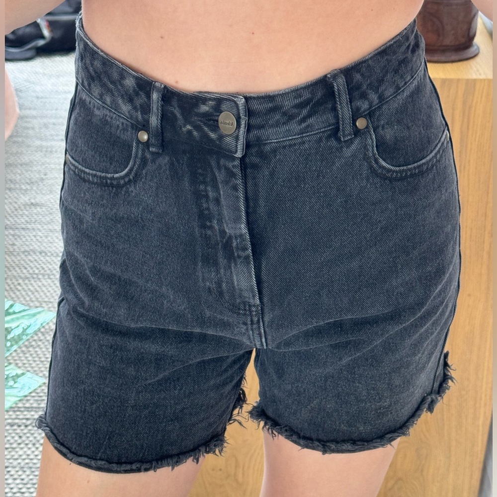 Afends Black Denim Shorts